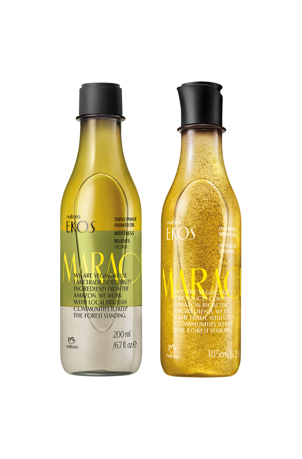 Ekos Maracujá Triple Phase Shower Oil + Exfoliating Shower Gel + Free Shipping_thumbnail